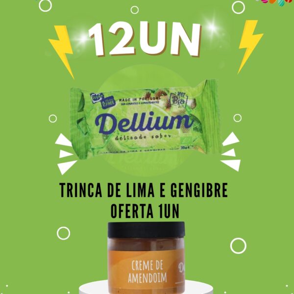 12 trincas lima e gengibre oferta 1un Creme de Amendoim